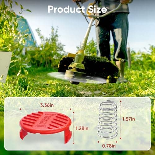 YWTESCH 4 Pack (CMZST120SC) String Trimmer Replacement Spool Cap Compatible with Craftsman, Weed Wacker String Parts Trimmer Line Cap Covers Compatible with Craftsman Cordless Weed Eater - Thumbnail 2