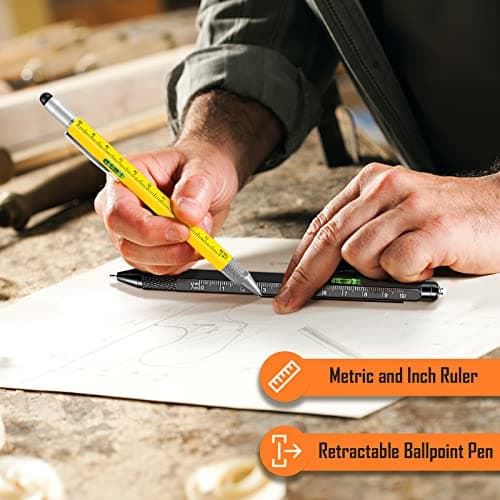 WEARXI Gifts for Men 9 in 1 Multitool Pen, Fathers Day Dad Gifts from Daughter Son, Birthday Gift for Men/Boyfriend Mens Gift for Dad/Him/Husband, Cool Gadgets, Camping Accessories - Thumbnail 5