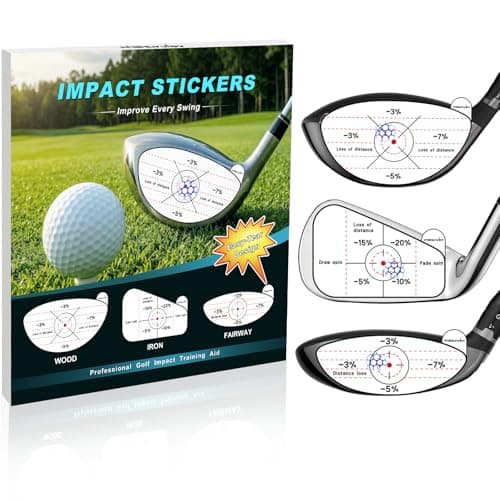 HighlyJoy Golf Impact Stickers, High-Resolution Impact Tape for Iron, Wood & Fairway Clubs, Golf Training Aid for Home Practice, Nets & Simulators, Essential Golf Accessories for Men & Women, 180 Pcs - Image 1