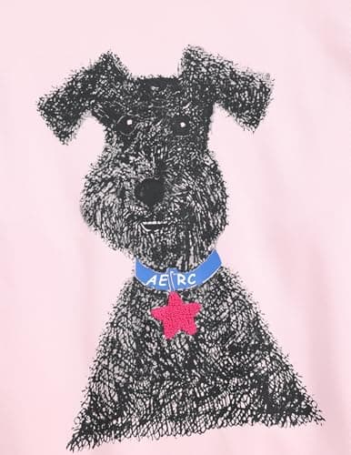 Aelfric Eden Dog Graphic Hoodie Oversized Cute Star Sweatshirt Unisex Y2k Casual Hooded Pullover Pink Medium - Thumbnail 4