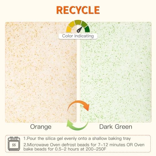 Aboofx 5LBS Silica Gel Flower Drying Kit, Reusable Color Indicating Flower Drying Silica Gel Crystals with Airtight Container, Brush, Ice Scraper & Gloves, DIY Flowers Preservation Kit for Art Craft - Thumbnail 3