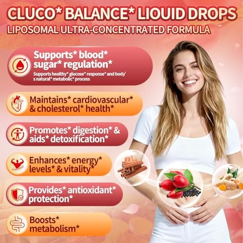 14-in-1 Berberine with Ceylon Cinnamon Supplement Liquid Drops, 1800mg + 30:1 Liposomal Tech with Cayenne Pepper, Soursop, Chromium, Bitter Melon, Turmeric, Moringa, Gymnema, Glucomannan, GLP Support - Thumbnail 2