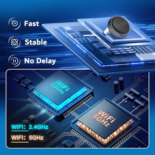 Carlinkit Wireless CarPlay & Android Auto Adapter - Mini Ultra 3 Convert OEM Wired to Wireless Dongle for iPhone & Android 11+, USB-A/Type-C Plug & Play, Fast Connection, Online Upgrade - Thumbnail 3