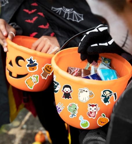 Halloween Party Favors, Halloween Stickers,100PCS Vinyl Waterproof Stickers - Thumbnail 5