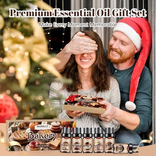 Bakery Essential Oils Set，Premium Fragrance Oil for Diffusers, Scented Oils for Soap & Candle Making, Pumpkin Pie, Apple Pie, S'Mores, Red Velvet Cake, Strawberry Shortcake,Glazed Donut - Thumbnail 2