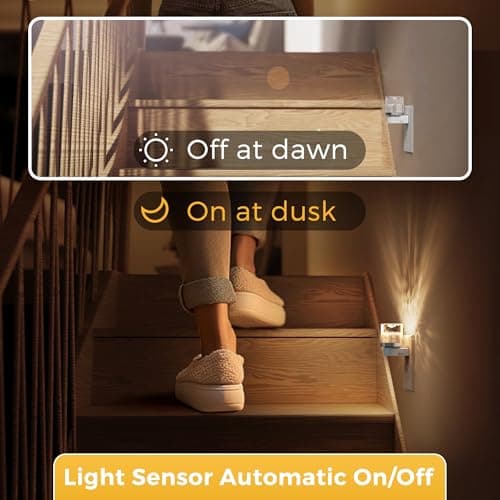 L LOHAS LED Night Light, Night Lights Plug into Wall, 3000K Soft Light LED NightLights, Built in Dusk to Dawn Sensor for Hallway, Bathroom, Rooms - Thumbnail 2