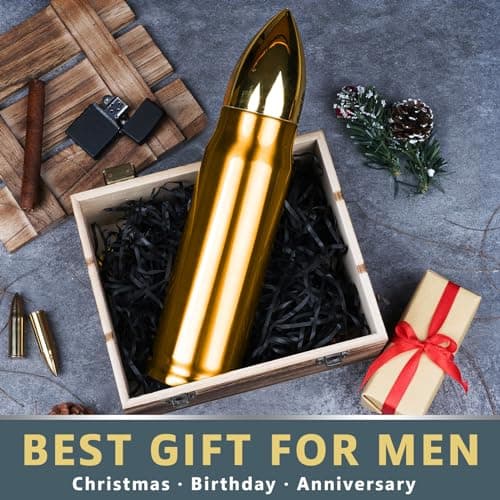Funslive Gifts for Mens Funny - 34 oz Copper Bullet Tumblers Cup - Fishing Hunting Camping Easter Mens Ideas - Gifts for men Who Have Everything - Mens Husband Him Easter Stocking Stuffers 2026 - Thumbnail 2