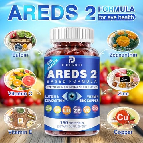 AREDS 2 Eye Vitamin & Mineral Supplement — Lutein and Zeaxanthin Supplement, Vitamin C & E, Zinc & Copper for Blue Light Protection, Eye Health Support, Eyebright , Eye Doctor Trusted — 150 Softgels - Thumbnail 4