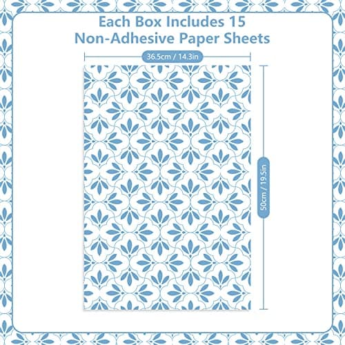 SCENTORINI 15 Sheets Drawer Liners for Dresser, Linen Scented Drawer Liners, Drawer Paper Liner 14.3x19.5 Inch, for Fragrant Drawer Liners for Home Shelf Closet - Thumbnail 2