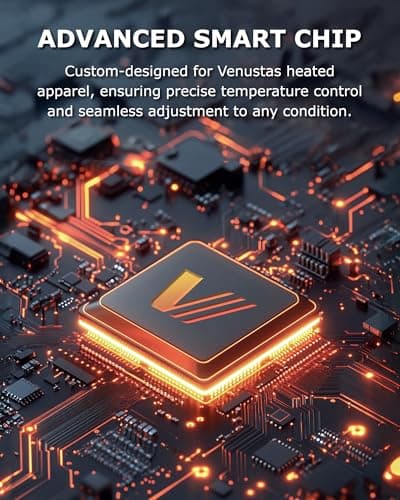 Venustas Men's Heated Vest with Battery, Up to 20 Hours of Warmth, Winter Quilted Vest for Outdoor - Thumbnail 6