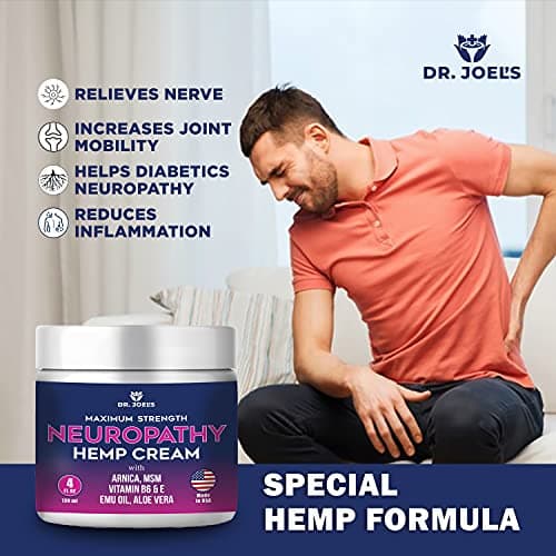Dr. JOEL'S Neuropathy Nerve Relief Cream - Organic Neuropathy Support Cream for Feet, Hands, Legs and Toes - 4 OZ Value Pack- Made in USA - Thumbnail 5