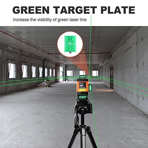 DOVOH 4x360° Laser Level 360 Self Leveling, 16 Line Laser Leveler for Construction Floor Tiling and Ceiling Rechargeable Green Beam 4D Plane Magnetic Bracket Included, K4-360G - Thumbnail 6