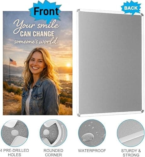 Your Smile Can Change Someone's World Metal Tin Sign Inspirational Quote Motivational Wall Decor 8x12 Inch Iron Art Plaque Sunset Landscape Positive Decor - Thumbnail 5