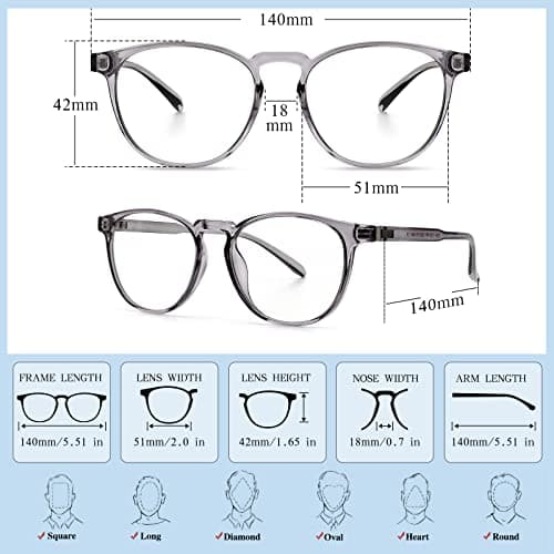 BOSSWIN Blue Light Blocking Glasses for Women/Men - 4-Pack Computer Reading/Gaming/TV/Phone Glasses, Anti-Glare - Thumbnail 5