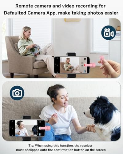 DATAFY Case-Friendly Remote Control Page Turner Ring for Kindle Paperwhite Oasis Scribe Kobo eReaders, iPhone iPad Tablets, Camera Camcorder with Storage Bag - Thumbnail 6