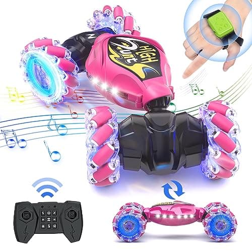 Terucle RC Cars, 2.4Ghz 4WD New Gravity Gesture Sensing Remote Control Car Toys, Stunt Twist Truck Toys for 6-12 yr Boys & Girls, RC Drift Car with Light Music Best Gift for Kids Age 7 8 9 10 11 yr - Image 1
