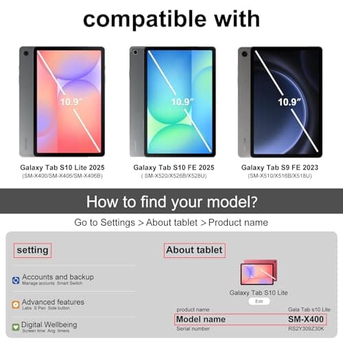 ProCase Smart Case for Galaxy Tab S10 Lite/S10 FE/S9 FE 10.9-Inch with S Pen Holder, Trifold Stand Folio Cover with Soft TPU Back for 10.9" Galaxy Tab S10 Lite/S10 FE/S9 FE -Mgreen - Thumbnail 2