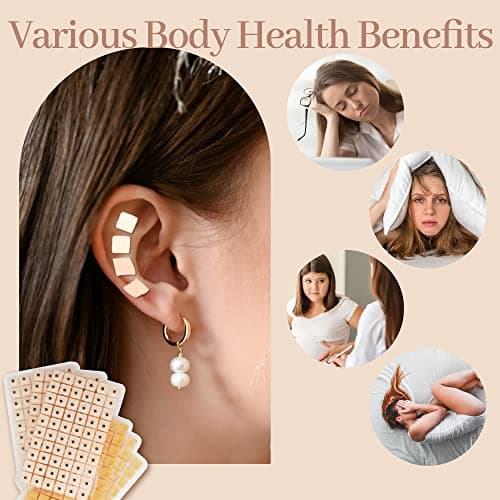 1200Pcs Ear Seeds Acupuncture Kit, Auricular Sticker Kit with Ears Seed, Acupuncture Pen, Acupressure Ear Chart, Tweezers - Thumbnail 3