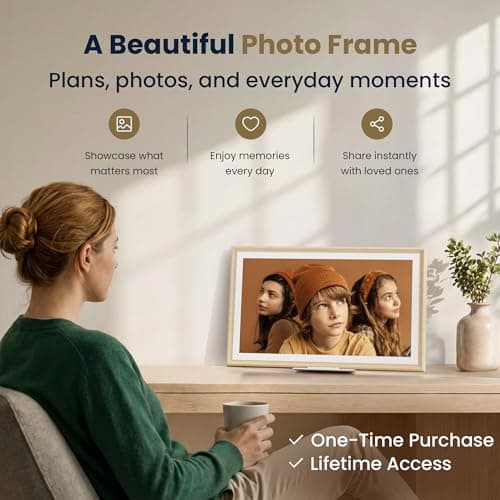 Winnovo 15.6-Inch Smart Digital Calendar & Photo Frame for Family, Wall Planner with Light Wood Frame, Auto-Sync to Apple, Google & Outlook, Touchscreen Display with Chore Chart, To-Do Lists & Meal Planner, No Subscription - Thumbnail 4
