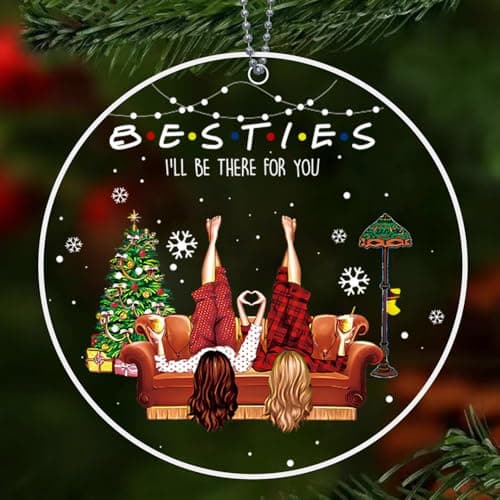 Best Friend Ornaments for Women, Friends Ornaments for Christmas Tree, Friendship Ornament, Bestie Ornament for Women Christmas, Friendship Gifts - Image 1