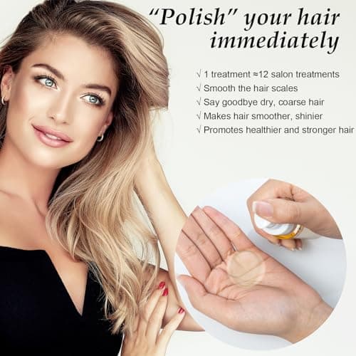 GREEONIL Hair Oil with Argan Oil, Vitamin E - Nourishing Treatment for Smooth, Frizz-Free, Shiny Hair for Women and Men with Frizzy, Damaged, Fine, or Curly Hair - Thumbnail 4