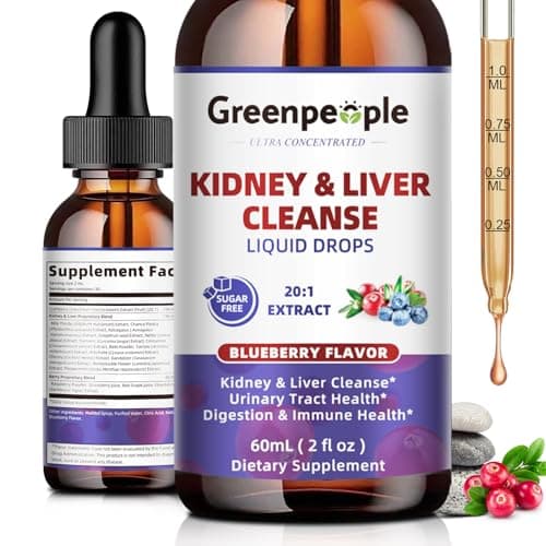 GREENPEOPLE Kidney & Liver Cleanse Detox & Repair, 2 Oz Drops