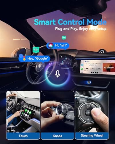 2026 Ultra Mini Wireless Carplay Adapter for iPhone & Android Auto, USB for Apple Car Play Dongle Plug & Play for iOS 10+ & Android 10+, Auto-Reconnect, Stable & No Lag - Thumbnail 6
