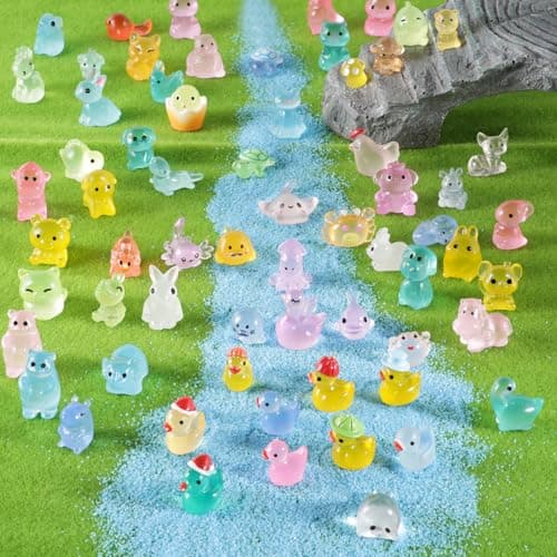 ACXZYYJ 300 Mini Resin Animals Styles Variety Tiny Animals Figures Miniature Little Small Animal Figurines Bulk for Micro Fairy Garden Landscape Accessories Hide Crafts Decor Aquarium - Thumbnail 2