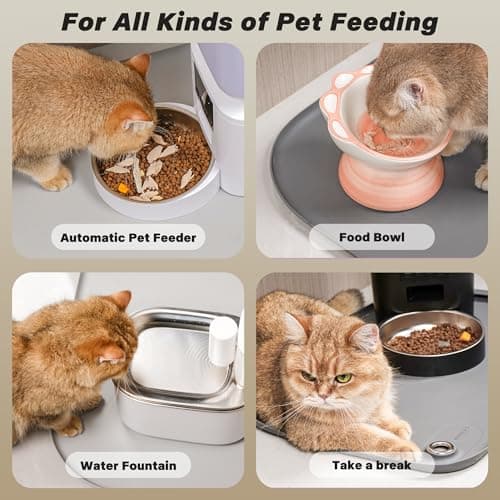 Dog & Cat Mat for Food and Water - Nityers Dog Food Mat for Floors Waterproof with Pocket, High Raised Edges, Thicker BPA Free Silicone, Pet Feeding mat for Bowl, Automatic pet Feeder, Water Fountain - Thumbnail 5