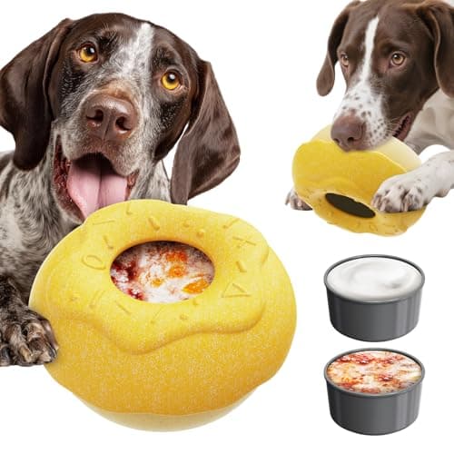 DAMDANLUNO Durable Frozen Dog Chew Toy for Aggressive Chewers,Interactive Treat Dispensing Toy for Crate Training & Mood Calming, Simple & Convenient to Clean,for Medium & Large Breed Dogs - Image 1