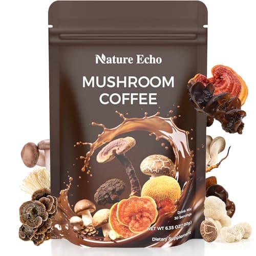 11 in 1 Mushroom Coffee with Ashwagandha,Instant Coffee for Energy, Focus