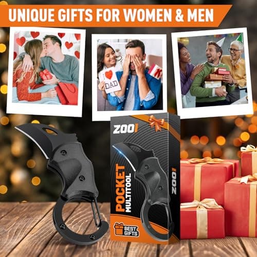 Gifts for Men Pocket Carabiner Gadgets, Anniversary Birthday Gift for Men Dad Husband Him Grandpa, Fathers Day Dad Gifts for EDC Gadgets Tool, Unique Mens Gifts for Dad Who Have Everything - Thumbnail 6