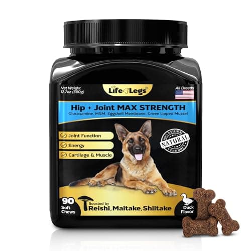 Life4Legs - Soft Chews Hip and Joint Supplement for Dogs - Dog Joint Pain Relief Treats - Glucosamine, Chondroitin, Turmeric- Mobility Supplement - Image 1