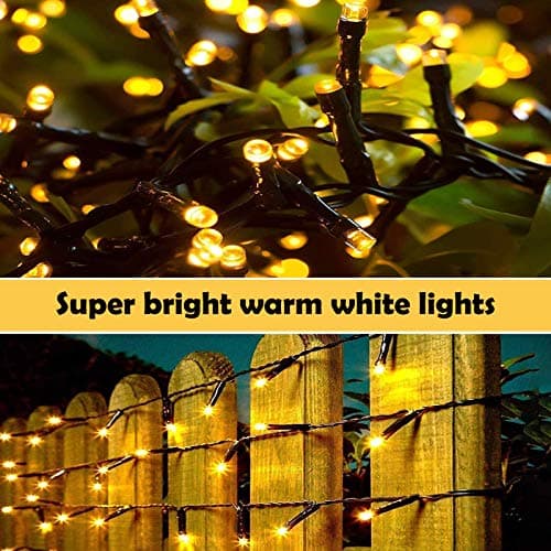 XUNXMAS Bright Christmas Lights Outdoor 800 LED Christmas String Lights, 272ft 8 Modes Timer Fairy Twinkle Tree Lights for Home, Party, Holiday, Halloween Indoor Xmas Decorations Warm White - Thumbnail 4