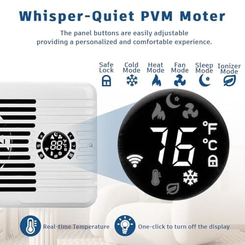 TMYICE Register Booster Fan for 4" x 12" Register Holes, Smart AC Vent Booster Fans Improves Heating & Cooling with Remote and Thermostat Control,10-Speed Quiet Vents Fan for Floor Ceiling - Thumbnail 5