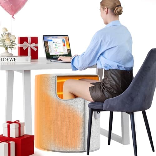 LUCKY GAME Under Desk Heater & Space Heater for Indoor Use,Leg Foot Feet Warmer For Office Home Quiet, Small Portable Personal Office Heater Accessories,Essentials Supplies For Women Men Gifts Large - Thumbnail 2