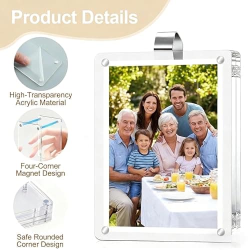 3 Pack Magnetic Acrylic Car Sun Visor Photo Holder, 2.36″ x 3.54 Straight Edge Photo Frame for Car, Personalized Car Interior Accessories for Pictures, Compatible with Wallet Photos, Ideal Gift for Couples Family Pet Lovers,″ - Thumbnail 5