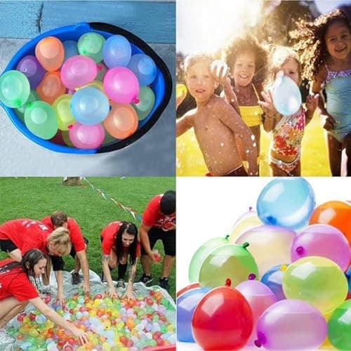 629 PCS Summer Fun Water Balloons for Kids Adults Quick Fill Water Balloons Set Summer Splash Party Easy Quick Fun Outdoor Backyard for Swimming Pool - Thumbnail 4