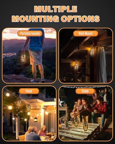 Father's Day Gifts for Dad, 2026 New Outdoor Bluetooth Speaker with Flame Lights, Cool Birthday Gifts for Men Him Her Boyfriend Husband, Patio Garden Camping (2 Pack) - Thumbnail 6