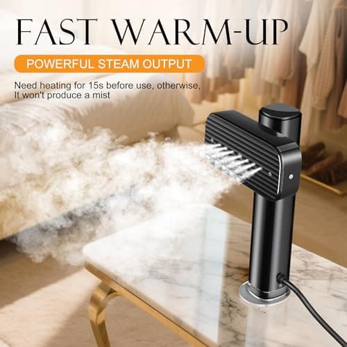 G5 Steam 2-in-1 Professional Handheld Steamer for Clothes,Iron for Clothes, Just 1lbs Lightly, 10 Minutes of Continuous Steam 1200W Light Steam Iron for Travel and Home - Thumbnail 3