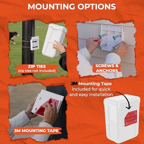 PEXTER Outdoor Dog Poop Trash Can Outside - Wall Mounted Dog Waste Bin & Garbage Can, 2-in-1 Converts 13L to 8L (3.5/2.1 Gal), Pet Waste Container for Dogs - Includes 15 Heavy Duty Bags (White) - Thumbnail 4