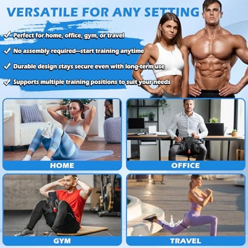 3rd Gen Thigh-Train 0-100 lbs Adjustable Resistance Inner Thigh-Train Exercising Counter with Leg Straps Band Pelvic Floor Kegel Hip Exercise Workout Equipment Pilates Women Men (White) - Thumbnail 6