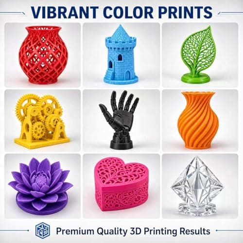 HOTFINE PLA PRO Filament 1.75mm 1KG, PLA+ Tougher and Stronger 3D Printer Filament Dimensional Accuracy +/- 0.02mm, 1kg Spool(2.2lbs) Fits for Most FDM 3D Printers (Black) - Thumbnail 6