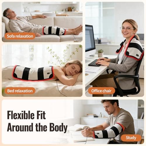 KOITHE 24’’ x 12’’ Red Light Therapy Belt for Body, 660nm & 850nm Infrared Wrap with 3 Modes, 5 Intensity Levels, 10–90 Min Timer, Adjustable LED Light for Muscle Relaxation & Wellness - Thumbnail 6