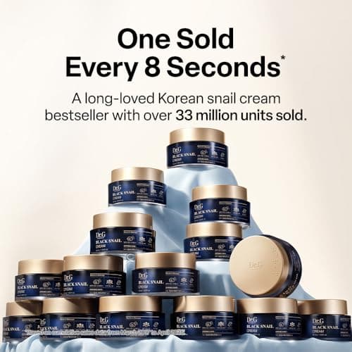 Dr. G Black Snail Cream - Korean Skincare with Snail Mucin - Anti-Aging Face Cream for Fine Lines - Firming Lotion for Skin Elasticity - Moisturizer for Skin Dullness - Deep Nourishment - 1.69 fl oz - Thumbnail 3