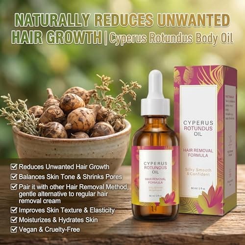Cyperus Rotundus Oil, Natural Cyperus Rotundus Oil for Hair Removal,2.02 Oz - Thumbnail 3