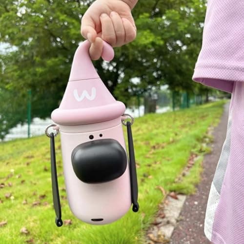 Insulated Water Bottle, 100% Leak-proof Travel Mug | w/baldric & Straw|Silicone Sleeve for Durability | 316 stainless steel cup body | 3-In-1 Lid | Reusable Coffee Travel Mug. (Pink) - Thumbnail 4