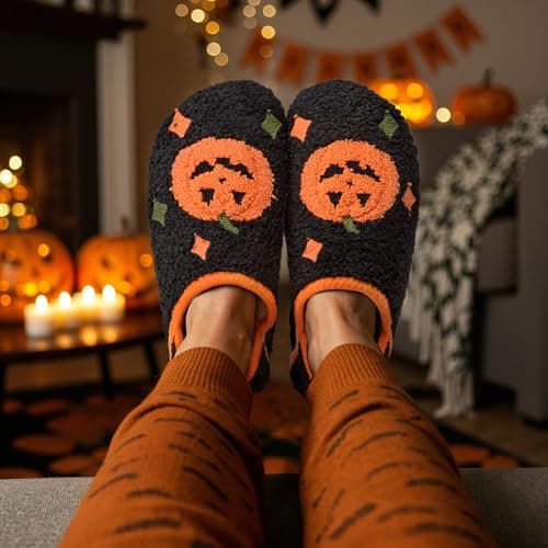 ATHMILE House Slippers for Women Men Indoor Barefoot Slippers Socks Furry Slip on House Shoes Cozy Comfy for Home Bedroom Travel - Thumbnail 2