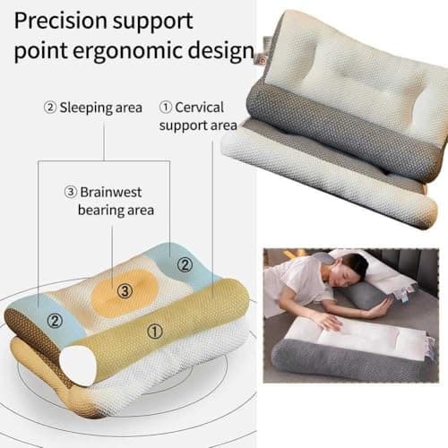 HINNVCL Pillow for Sleep Apnea, Orthopedic Deep Sleep Pillow, Pro Ease Sleep Apnea Pillow, Ergonomic Pillow for Neck and Shoulder, Pillow for Side, Back, Stomach Sleepers - Thumbnail 5
