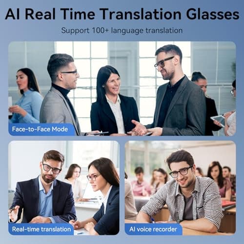 Amwentu Smart Glasses with Camera, 1080P Video Recording Glasses for Life - Thumbnail 3
